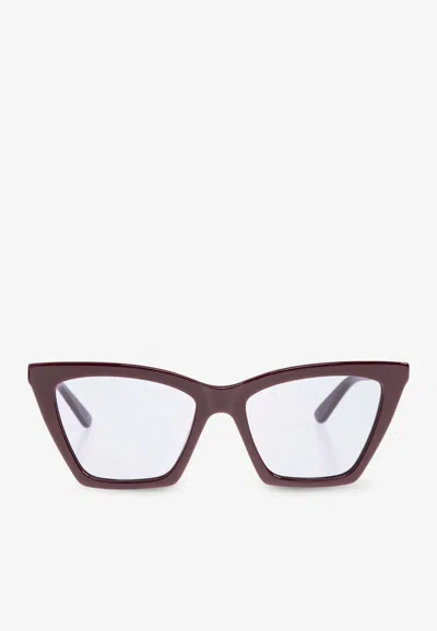 Alexander Mcqueen Spike Geometric Cat-eye Sunglasses In Blue