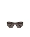 Alexander Mcqueen Spike-stud Detail Cat-eye Mask Sunglasses In Black