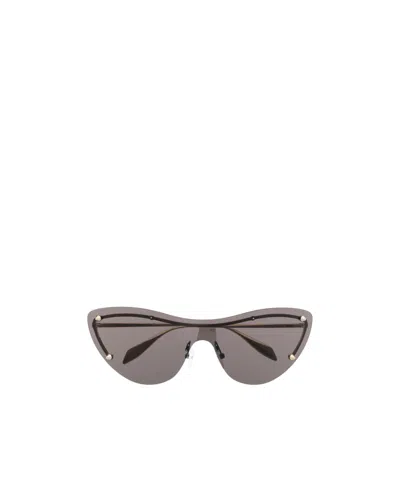 Alexander Mcqueen Spike Studs Cat-eye Sunglasses In Gray
