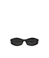 Alexander Mcqueen Spike-studs Geometrical Sunglasses In Black