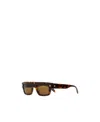 Alexander Mcqueen Geometric Tortoiseshell Sunglasses With Spike Studs In Black