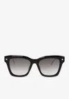 Alexander Mcqueen Alexander Mc Queen Cat Eye Sunglasses Am0483 S 001 In Gray