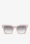 Alexander Mcqueen Eyewear Square Frame Sunglasses In Pink