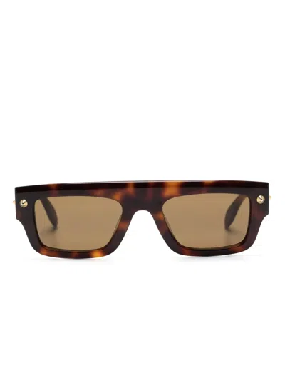 Alexander Mcqueen Occhiali Da Sole-tu Nd  Female In Brown