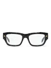 Alexander Mcqueen Spike Studs Wayfarer Glasses In Black