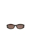 Alexander Mcqueen Eyewear Rectangle Frame Sunglasses In Brown