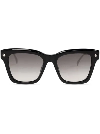 Alexander Mcqueen Spike Sunglasses In Schwarz