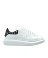 Alexander Mcqueen Stud-embellished Platform Sneakers In White