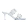 Alexander Mcqueen Silver And Ivory Leather Pumps