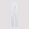 Alexander Mcqueen Blue Narrow Bootcut Pants For Women In Blue