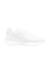 Alexander Mcqueen White Leather Sprint Runner Sneakers In White