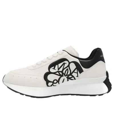 Alexander Mcqueen Sprint Runner Lace-up Sneakers 'beige White'