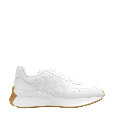 Alexander Mcqueen Sprint Runner Lace-up Sneakers In White