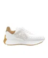 Alexander Mcqueen Sprint Bicolor Logo Retro Runner Sneakers In White