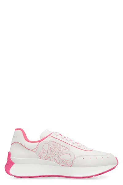 Alexander Mcqueen Sprint Runner Low-top Sneakers In White