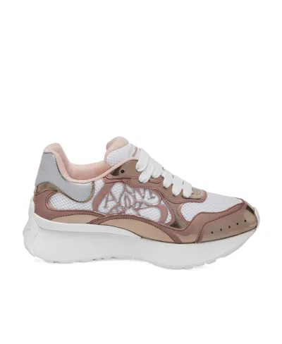 ALEXANDER MCQUEEN SPRINT RUNNER PANELLED SNEAKERS