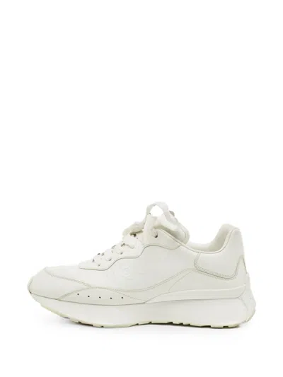 Pre-owned Alexander Mcqueen Sprint Runner Sneakers In White