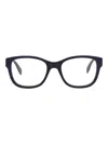 Alexander Mcqueen Mcqueen 52mm Rectangular Optical Glasses In Black