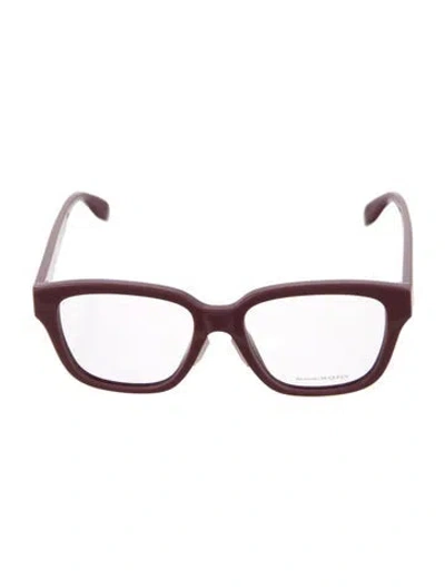 Pre-owned Alexander Mcqueen Square Eyeglasses In Neutral