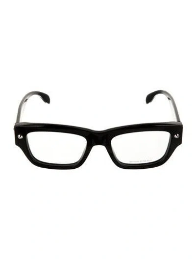 Pre-owned Alexander Mcqueen Square Eyeglasses W/ Tags In Black