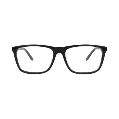 Pre-owned Alexander Mcqueen Square-frame Acetate Optical Frames 'black Silver Transparent' | Men's Size Onesiz