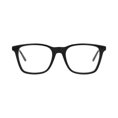Pre-owned Alexander Mcqueen Square-frame Acetate Optical Frames 'black Silver Transparent' | Men's Size Onesiz