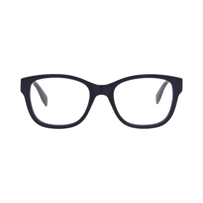 Pre-owned Alexander Mcqueen Square-frame Acetate Optical Frames 'blue Transparent' | Multi-color | Men's Size