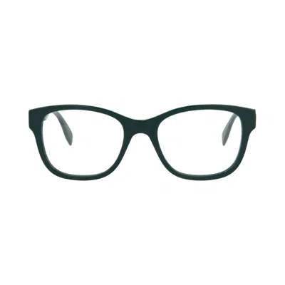 Pre-owned Alexander Mcqueen Square-frame Acetate Optical Frames 'green Transparent' | Men's Size Onesize