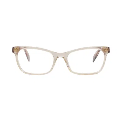 Pre-owned Alexander Mcqueen Square-frame Acetate Optical Frames 'pink Avana Transparent' | Women's Size Onesiz