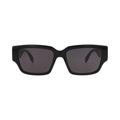 Pre-owned Alexander Mcqueen Square-frame Acetate Sunglasses 'black Grey' | Multi-color | Men's Size Onesize