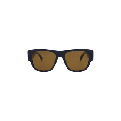 Pre-owned Alexander Mcqueen Square Frame Acetate Sunglasses 'blue' | Women's Size Onesize