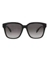 Alexander Mcqueen Square-frame Acetate Sunglasses In Gray