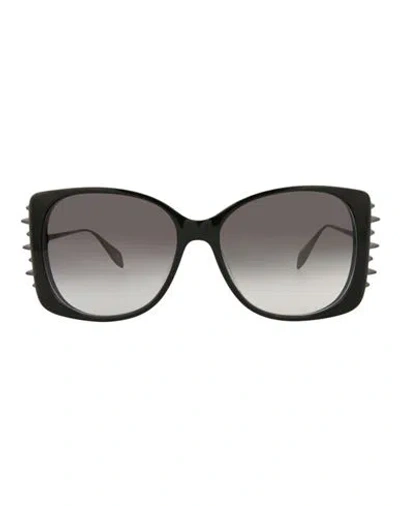Alexander Mcqueen Square-frame Acetate Sunglasses Woman Sunglasses Black Size 59 Acetate
