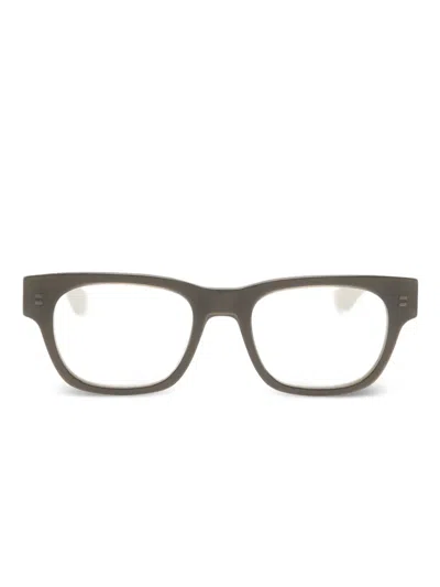 Alexander Mcqueen Square-frame Glasses In Brown