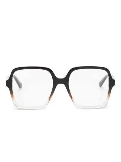Alexander Mcqueen Square-frame Glasses In Brown