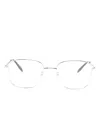 Alexander Mcqueen Square-frame Glasses In Silver
