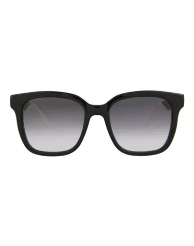Alexander Mcqueen Square-frame Injection Sunglasses Woman Sunglasses Black Size 55 Plastic Material