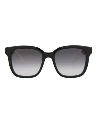 Alexander Mcqueen Gradient Square-frame Sunglasses In Black
