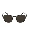 Alexander Mcqueen Square-frame Metal Sunglasses With Adjustable Nose Pads