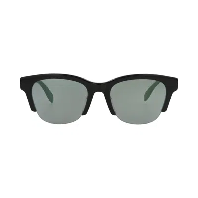 Pre-owned Alexander Mcqueen Square-frame Recycled Acetate Sunglasses 'black Green' | Multi-color | Women's Siz