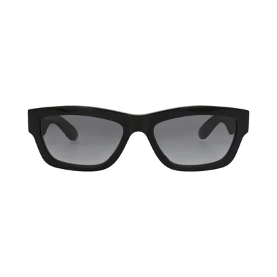 Pre-owned Alexander Mcqueen Square-frame Recycled Acetate Sunglasses 'black Grey' | Multi-color | Men's Size O
