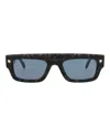 Alexander Mcqueen Square-frame Recycled Acetate Sunglasses In Blue
