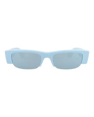 Alexander Mcqueen Square-frame Recycled Acetate Sunglasses In Blue