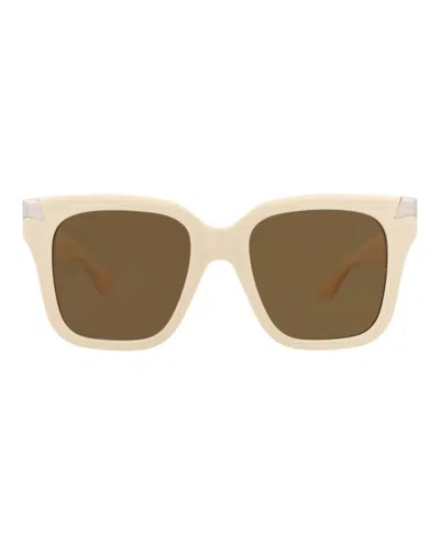 Alexander Mcqueen Square-frame Recycled Acetate Sunglasses In Brown