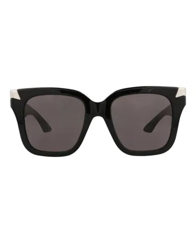 Alexander Mcqueen Square-frame Recycled Acetate Sunglasses In Gray