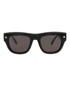 Alexander Mcqueen Square-frame Recycled Acetate Sunglasses In Gray