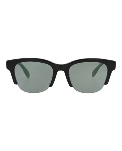 Alexander Mcqueen Square-frame Recycled Acetate Sunglasses In Gray