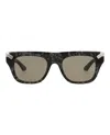 Alexander Mcqueen Punk Rivet Tortoiseshell-effect Sunglasses In Black