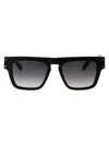 Alexander Mcqueen Eyewear Square Frame Sunglasses In 001 Black Black Grey