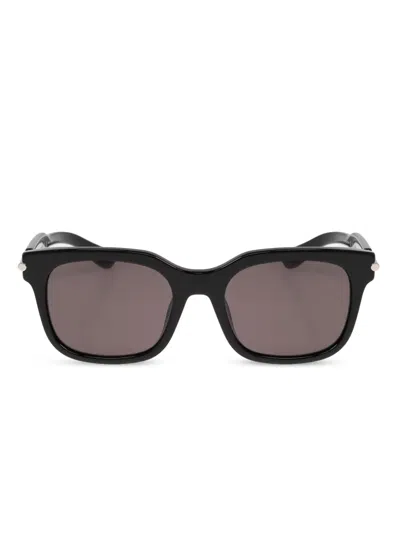 Alexander Mcqueen Square-frame Sunglasses In Black